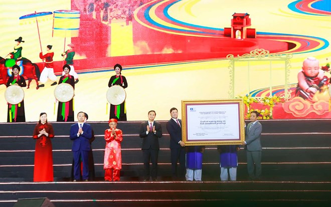 Bắc Ninh đón nhận Bằng của UNESCO và khai mạc Festival “Về miền di sản"